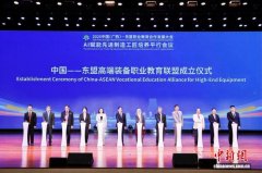 中国—东盟高端装备职业教育联盟揭牌成立
